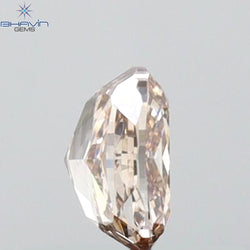 GIA Certified 0.51 CT Cushion Diamond Pink-Brown Color Natural Loose Diamond VVS2 Clarity (4.99 MM)