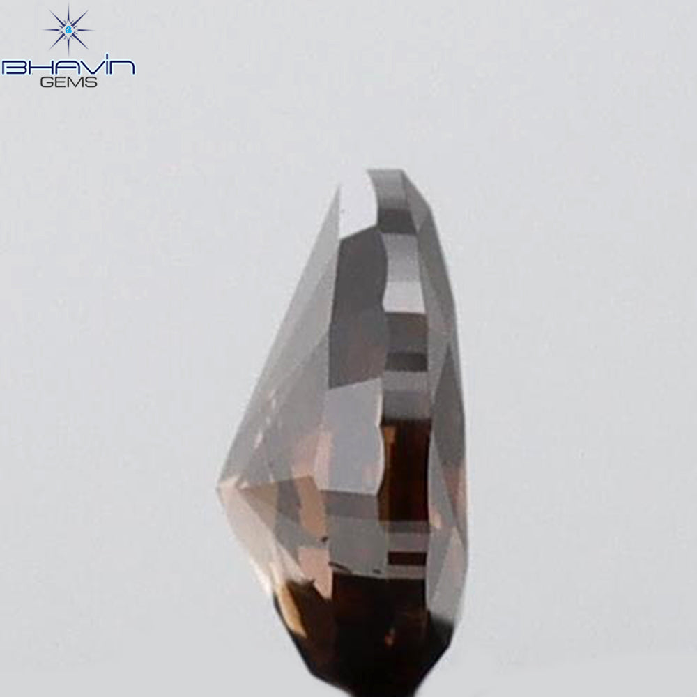 0.18 CT Pear Shape Natural Diamond Red Color SI2 Clarity (4.03 MM)