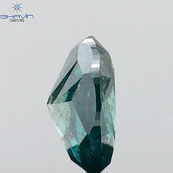 0.51 CT オーバル シェイプ ナチュラル ダイヤモンド グリーン カラー SI1 クラリティ (6.05 MM)