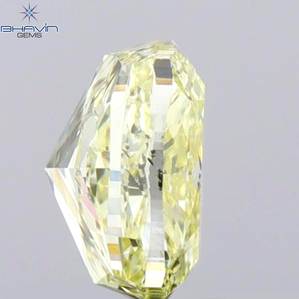 1.02 CT Cushion Shape Natural Diamond Yellow Color SI2 Clarity (5.90 MM)
