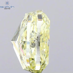 1.02 CT Cushion Shape Natural Diamond Yellow Color SI2 Clarity (5.90 MM)
