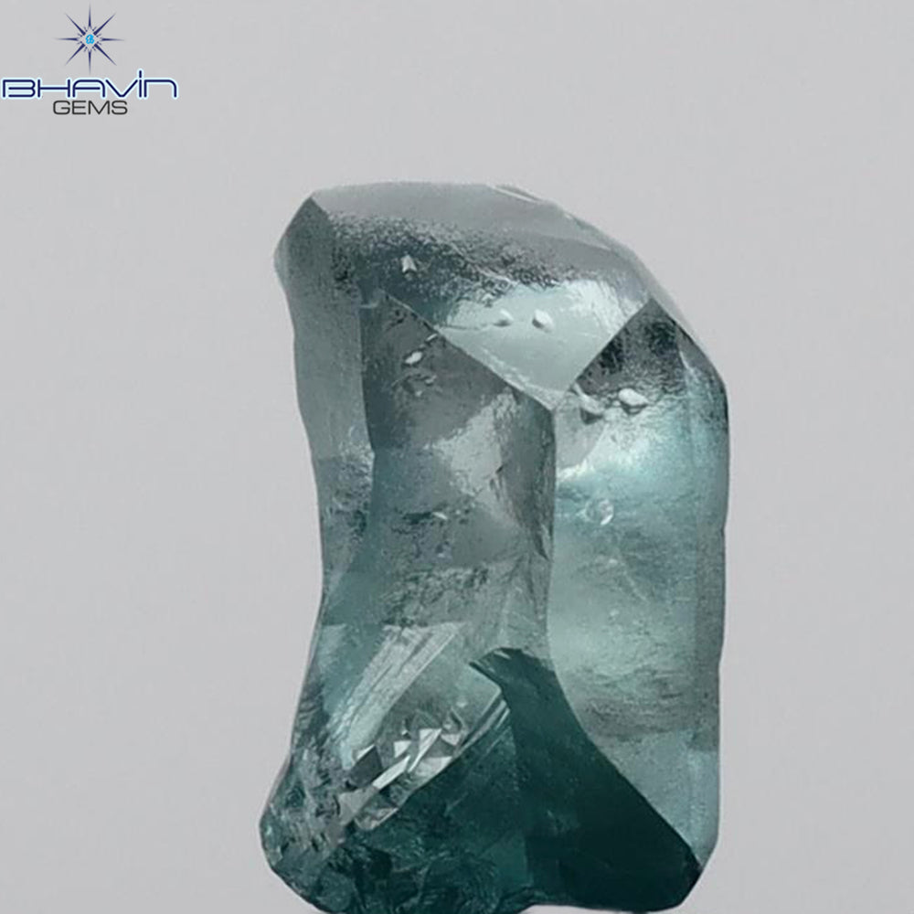 1.12 CT Rough Shape Enhanced Blue Color VS2 Clarity (7.75 MM)