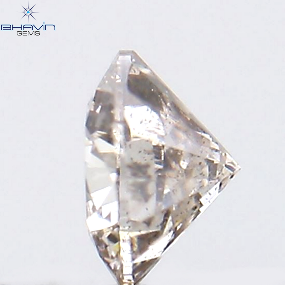 0.16 CT ラウンド シェイプ ナチュラル ダイヤモンド ピンク色 SI1 クラリティ (3.66 MM)