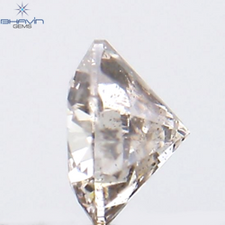 0.16 CT ラウンド シェイプ ナチュラル ダイヤモンド ピンク色 SI1 クラリティ (3.66 MM)
