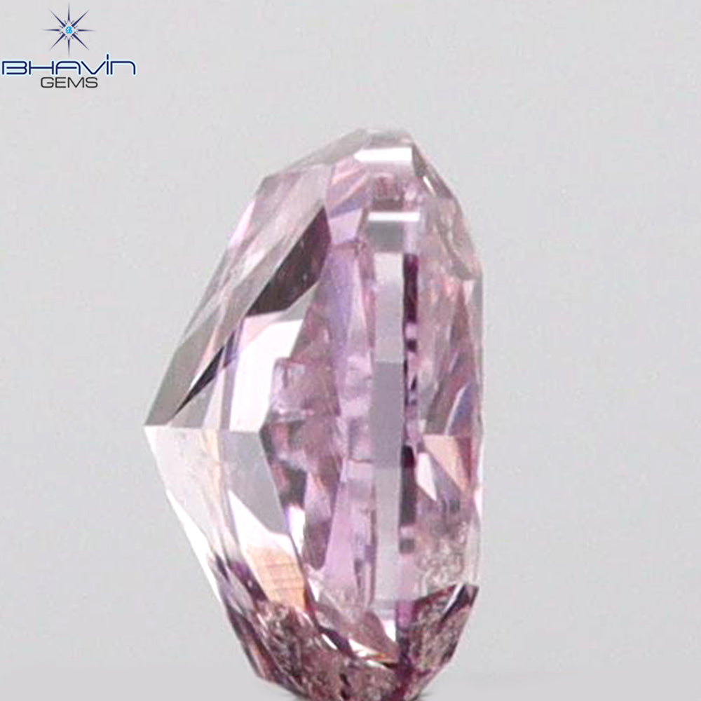 0.07 CT Cushion Shape Natural Diamond Pink Color SI2 Clarity (2.50 MM)