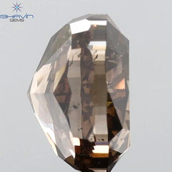 1.44 CT Cushion Shape Natural Diamond Brown Pink Color SI2 Clarity (6.33 MM)