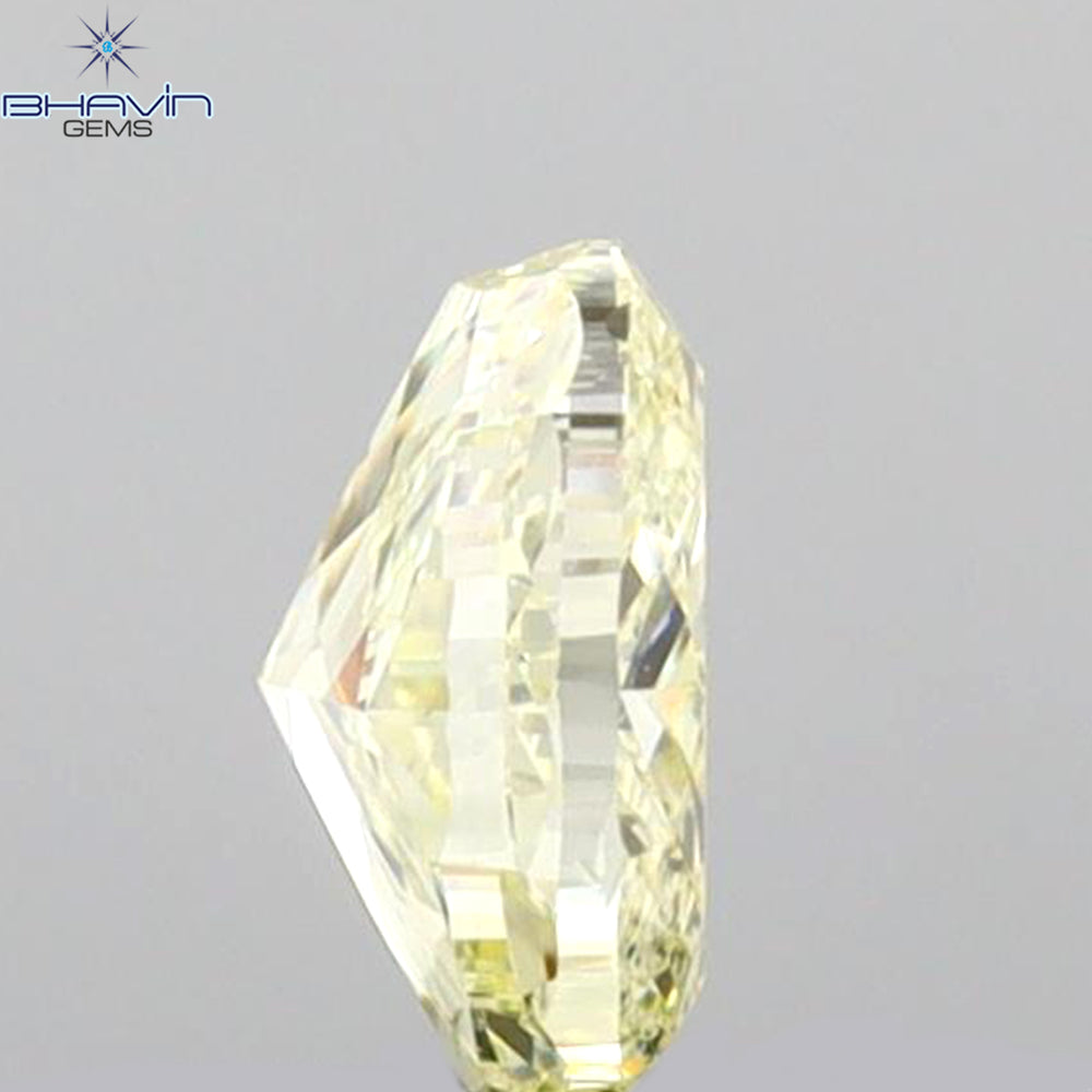 0.40 CT Oval Shape Natural Diamond Yellow Color VS2 Clarity (5.07 MM)