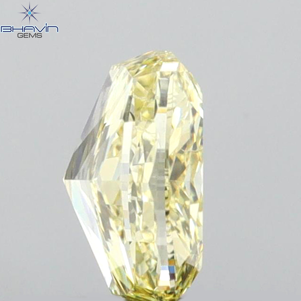 GIA Certified 1.01 CT Cushion Diamond Brownish Yellow Color Natural Diamond (6.35 MM)