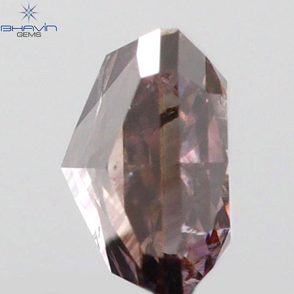 0.17 CT Radiant Shape Natural Diamond Pink Color I1 Clarity (3.08 MM)