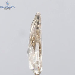 1.28 CT Pear Shape Natural Diamond Orange Brown Color I2 Clarity (9.91 MM)