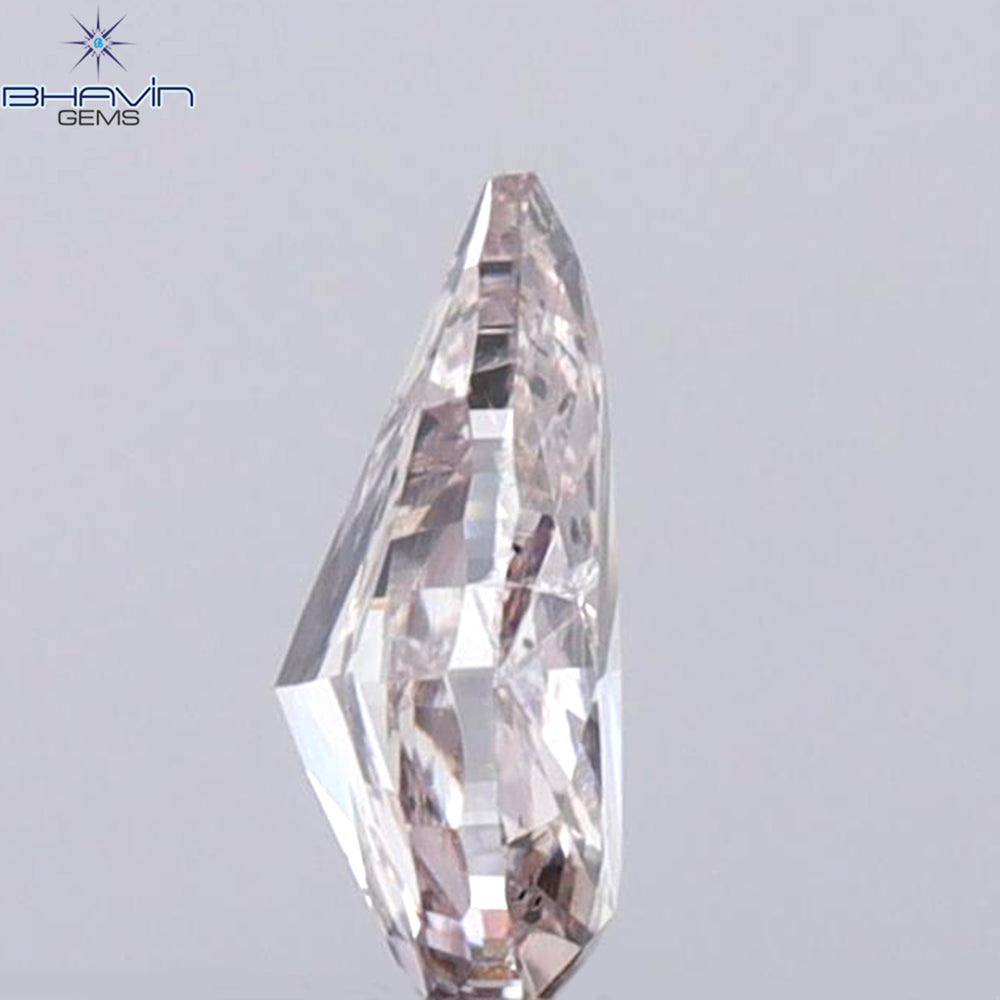 GIA Certified 0.33 CT Pear Diamond Brownish Pink Color Natural Loose Diamond (5.79 MM)