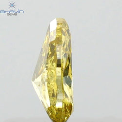 0.30 CT Pear Shape Natural Diamond Green (Chameleon) Color SI1 Clarity (5.49 MM)