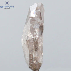 0.39 CT ペアシェイプ ナチュラル ルース ダイヤモンド ソルト アンド ペッパー カラー I3 クラリティ (5.27 MM)