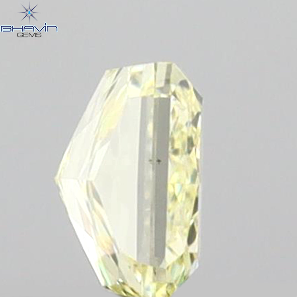 0.30 CT Radiant Shape Natural Diamond Yellow Color VS2 Clarity (3.91 MM)