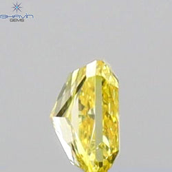 0.12 CT Radiant Shape Natural Diamond Yellow Color SI2 Clarity (2.90 MM)