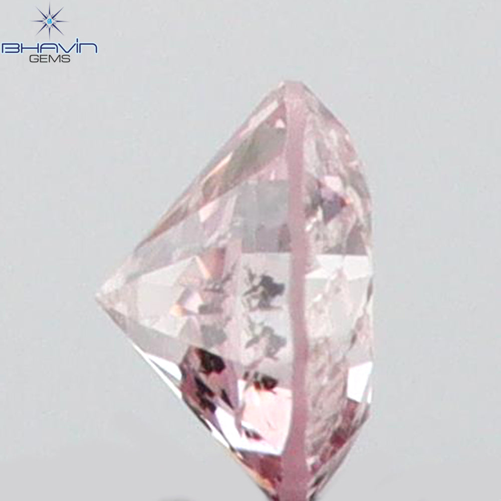 0.03 CT Round Shape Natural Diamond Pink (Argyle) Color I1 Clarity (2.00 MM)