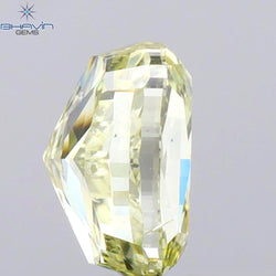 1.01 CT Cushion Shape Natural Diamond Yellow Color SI2 Clarity (6.30 MM)
