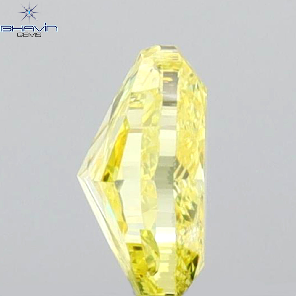 0.40 CT Oval Shape Natural Diamond Yellow Color I1 Clarity (5.20 MM)