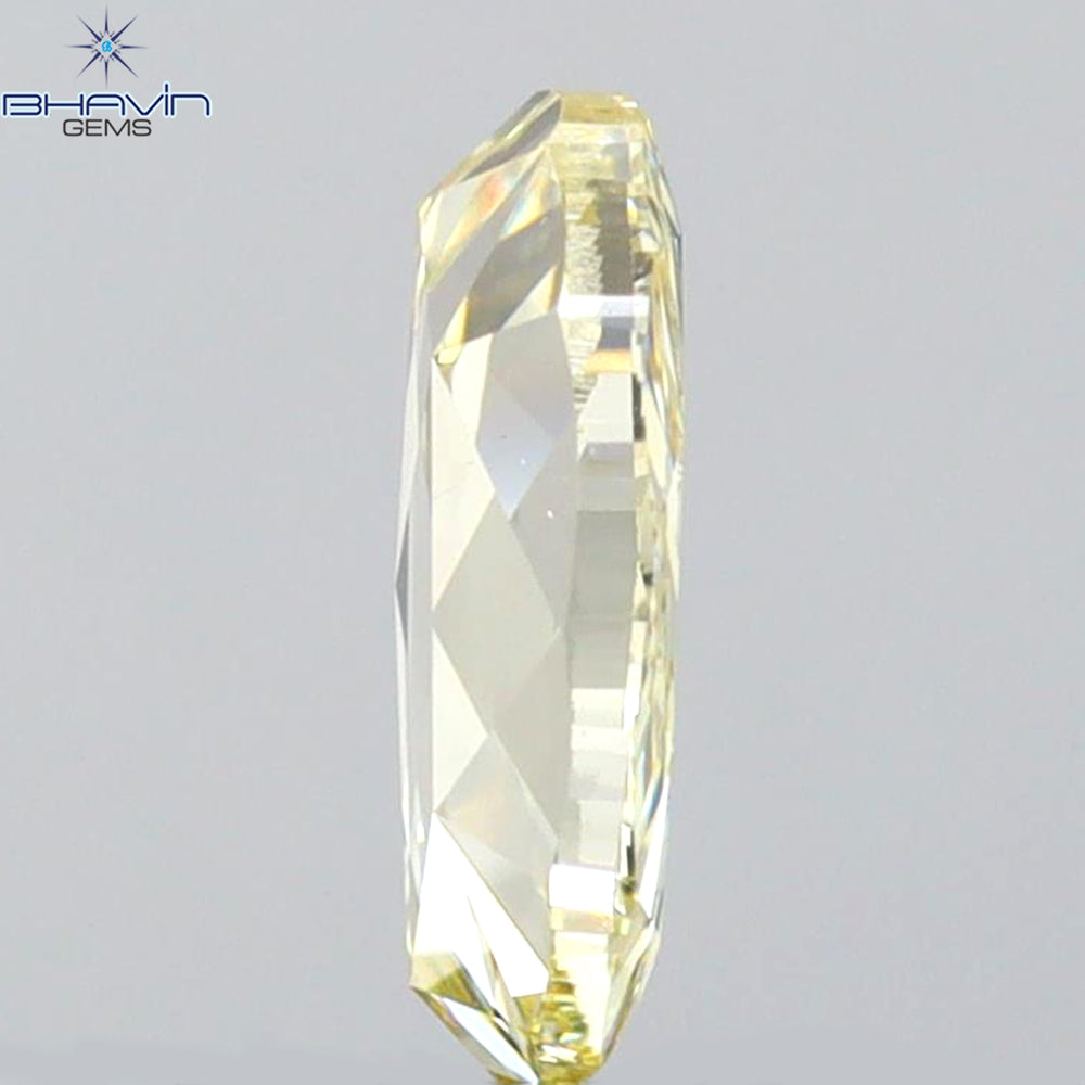 0.87 CT Oval Shape Natural Diamond Yellow Color VS2 Clarity (7.48 MM)