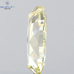 0.87 CT Oval Shape Natural Diamond Yellow Color VS2 Clarity (7.48 MM)