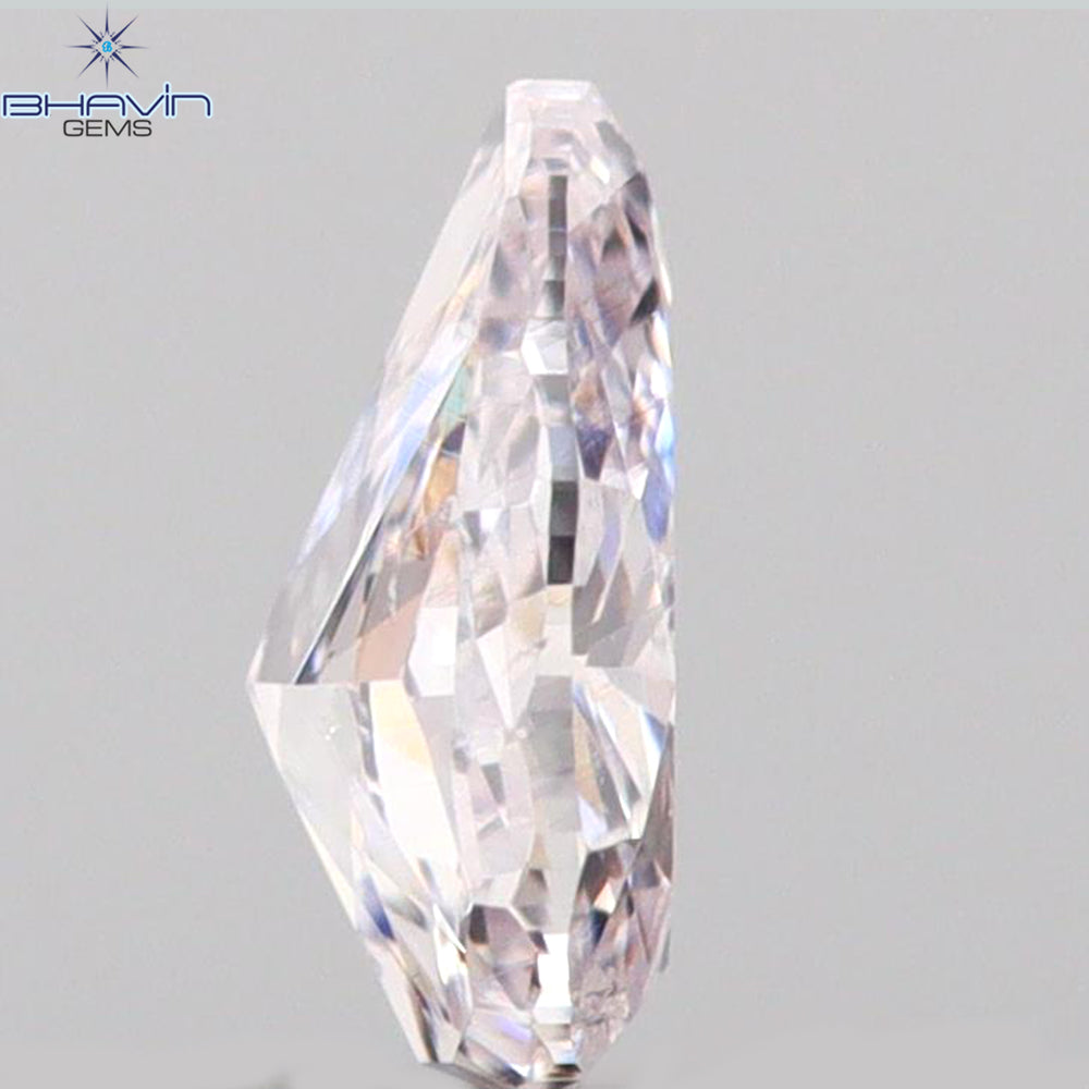 0.17 CT Pear Shape Natural Diamond Pink Color SI1 Clarity (4.40 MM)