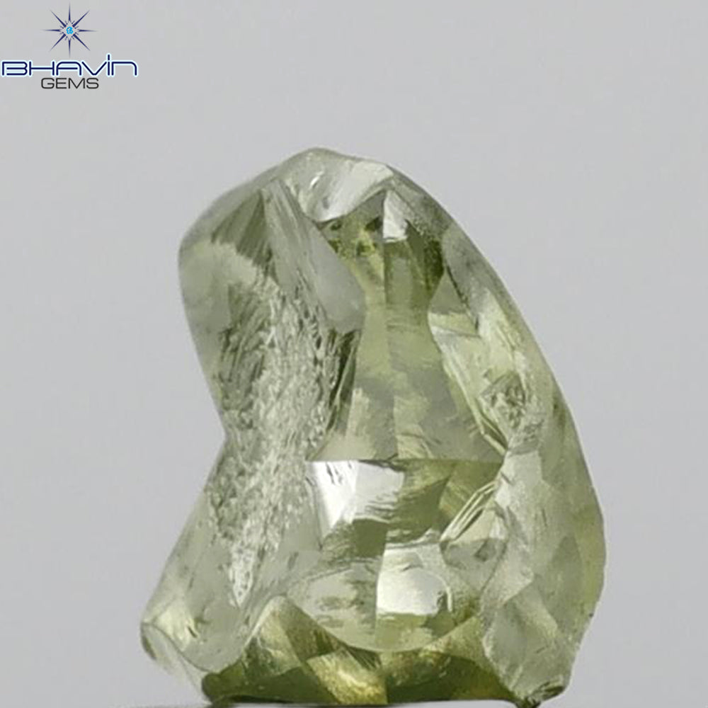 1.46 CT Rough Shape Enhanced Green Color VS2 Clarity (8.15 MM)
