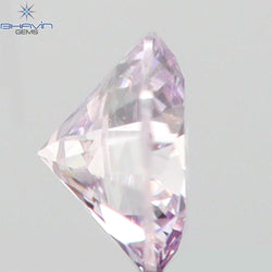0.05 CT Round Shape Natural Diamond Pink Color VS2 Clarity (2.43 MM)