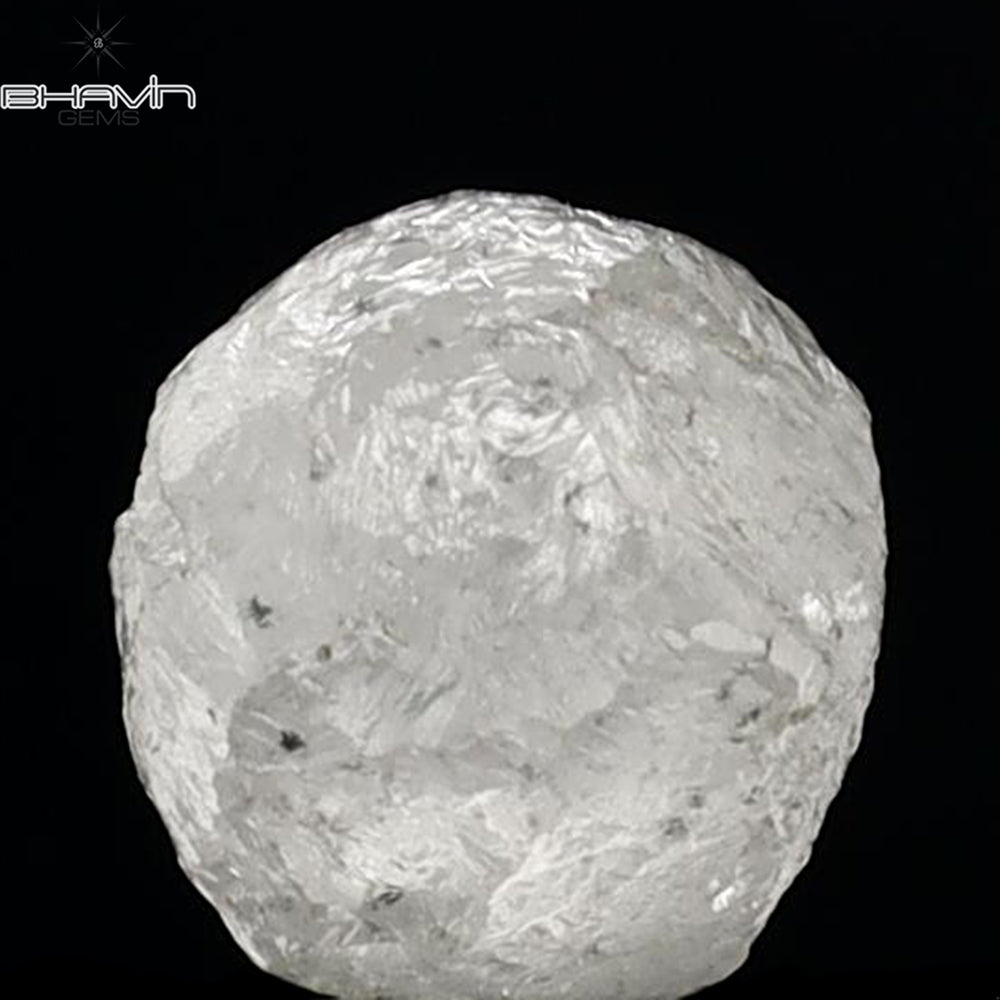 2.68 CT Rough Shape Natural Diamond White Color I3 Clarity (6.98 MM)