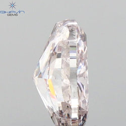 GIA Certified 0.51 CT Oval Shape Natural Diamond Brownish Pink Color (5.61 MM)