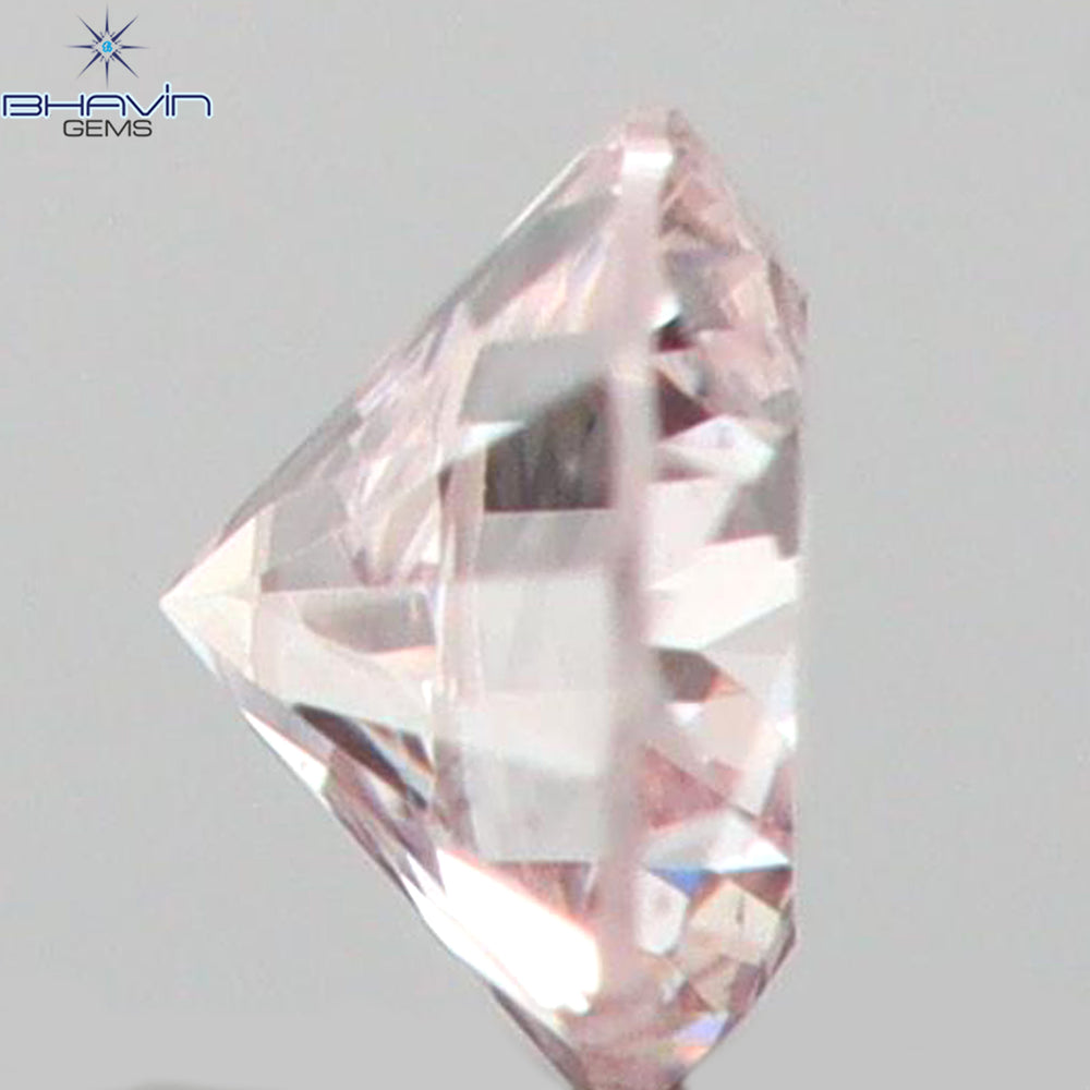 0.03 CT Round Shape Natural Diamond Pink Color SI1 Clarity (2.00 MM)