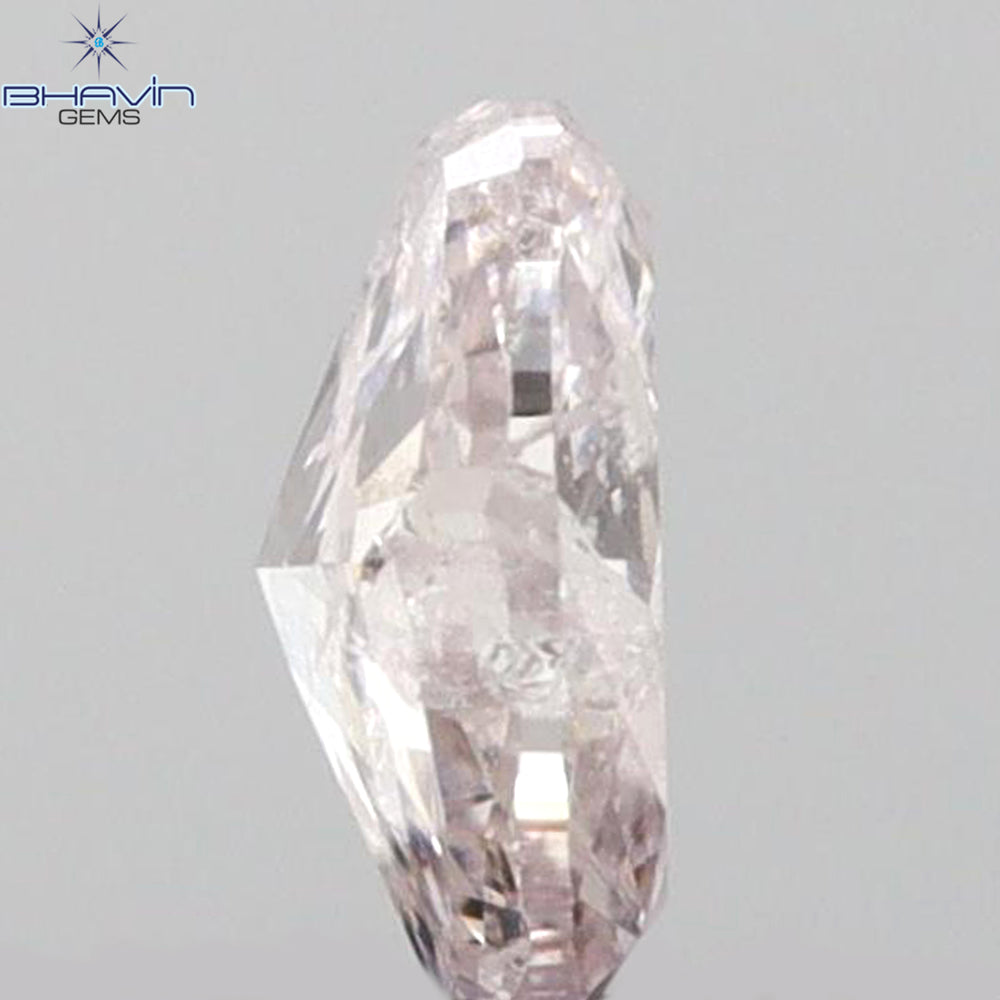 0.12 CT Oval Shape Natural Diamond Pink Color I1 Clarity (3.65 MM)