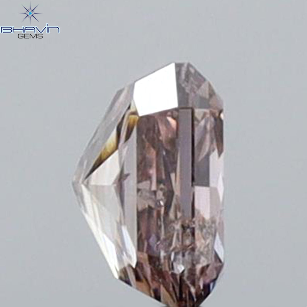 0.27 CT Radiant Shape Natural Diamond Pink Color SI2 Clarity (3.86 MM)