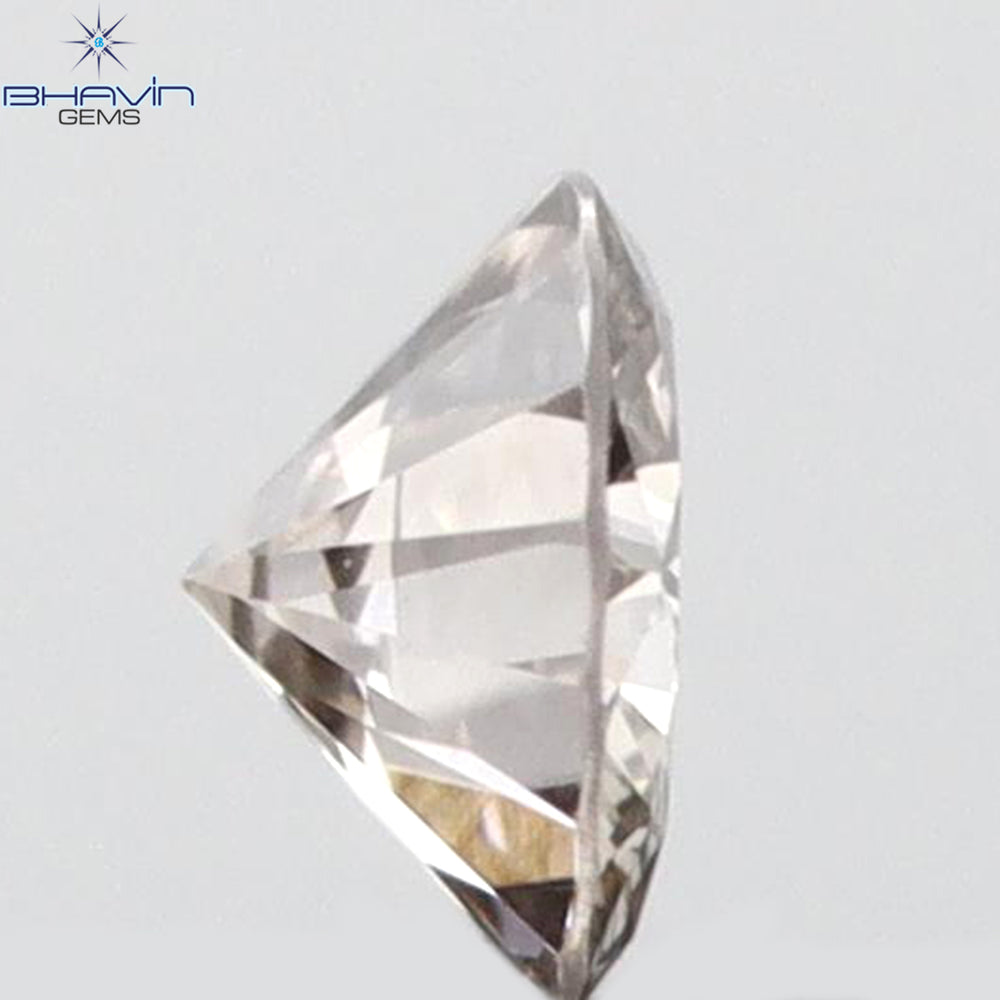 0.06 CT Round Shape Natural Diamond Pink Color VS2 Clarity (2.63 MM)