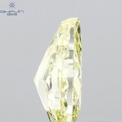 0.47 CT Pear Shape Natural Diamond Yellow Color VS1 Clarity (6.03 MM)