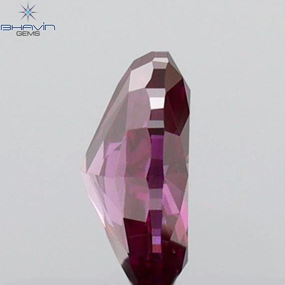 0.39 CT Oval Shape Natural Diamond Pink Color VS1 Clarity (5.24 MM)