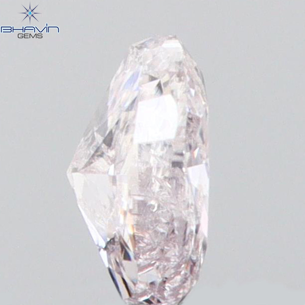0.10 CT Oval Shape Natural Diamond Pink Color SI1 Clarity (3.26 MM)