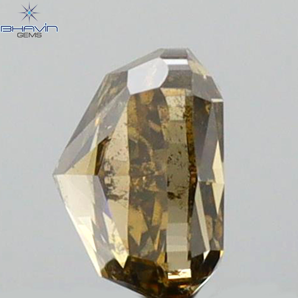 0.55 CT Cushion Shape Natural Diamond Brown Color SI1 Clarity (4.55 MM)