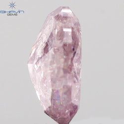 0.37 CT Oval Shape Natural Diamond Pink Color I3 Clarity (4.87 MM)