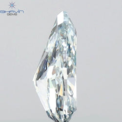 0.46 CT Pear Shape Natural Diamond Blue Color VS1 Clarity (6.58 MM)