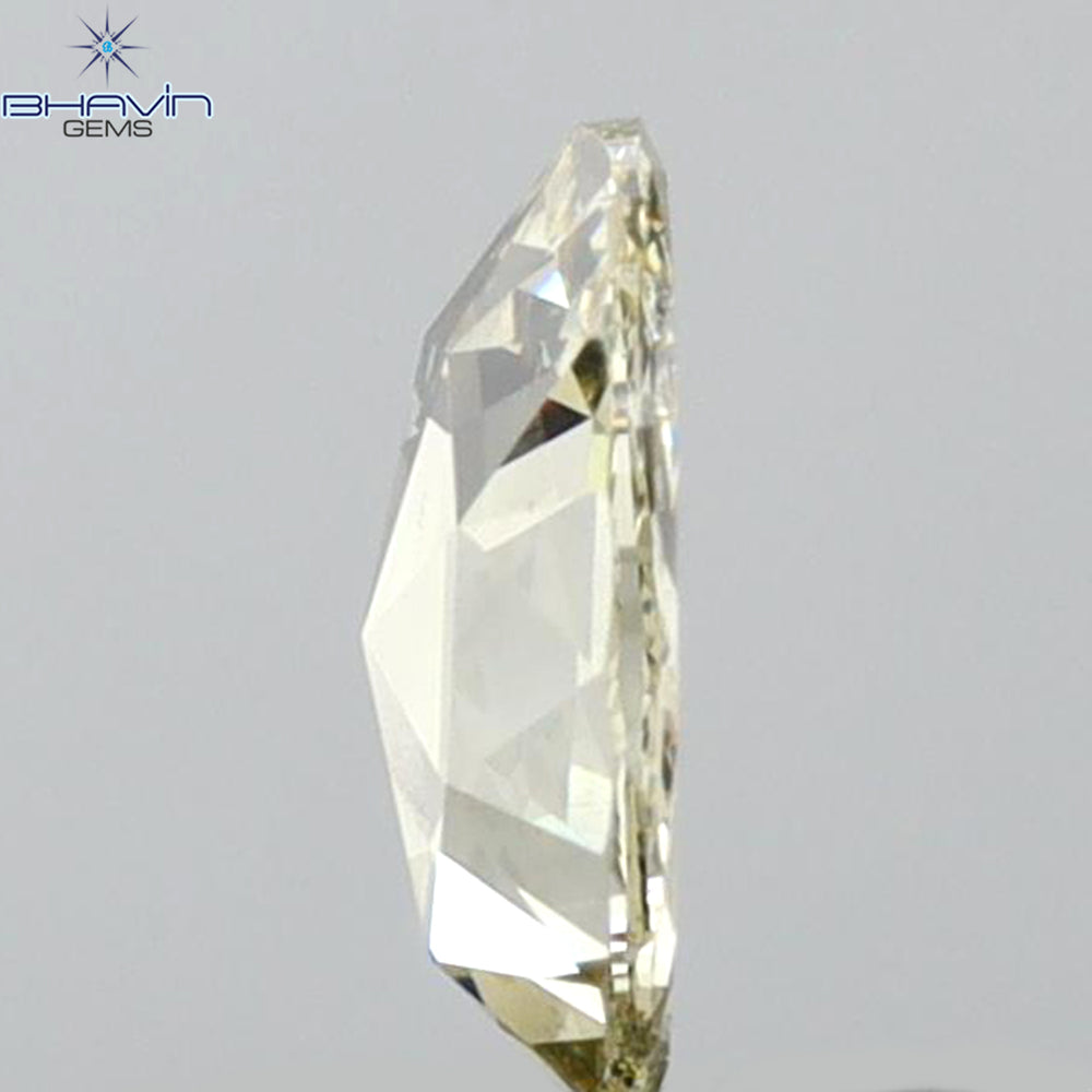 0.55 CT Oval Shape Natural Diamond Yellow Color SI1 Clarity (6.50 MM)
