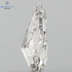 0.58 CT Pear Shape Natural Loose Diamond Pink Color I2 Clarity (7.38 MM)