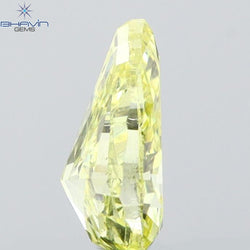 0.31 CT Pear Shape Natural Diamond Yellow Color VS2 Clarity (5.37 MM)