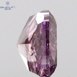 0.10 CT Cushion Shape Natural Diamond Pink Color I2 Clarity (2.72 MM)