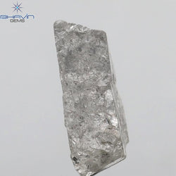 2.84 CT Rough Shape Natural Diamond Salt And Pepper Color I3 Clarity (10.62 MM)