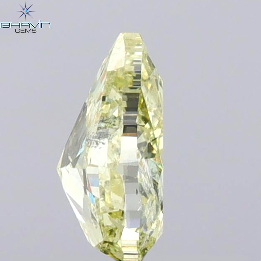 1.01 CT Pear Shape Natural Diamond Yellow Color I1 Clarity (7.61 MM)