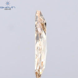 1.29 CT Pear Shape Natural Diamond Orange Brown Color SI1 Clarity (10.85 MM)