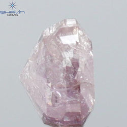 0.58 CT Heart Shape Natural Diamond Pink Color I3 Clarity (5.00 MM)