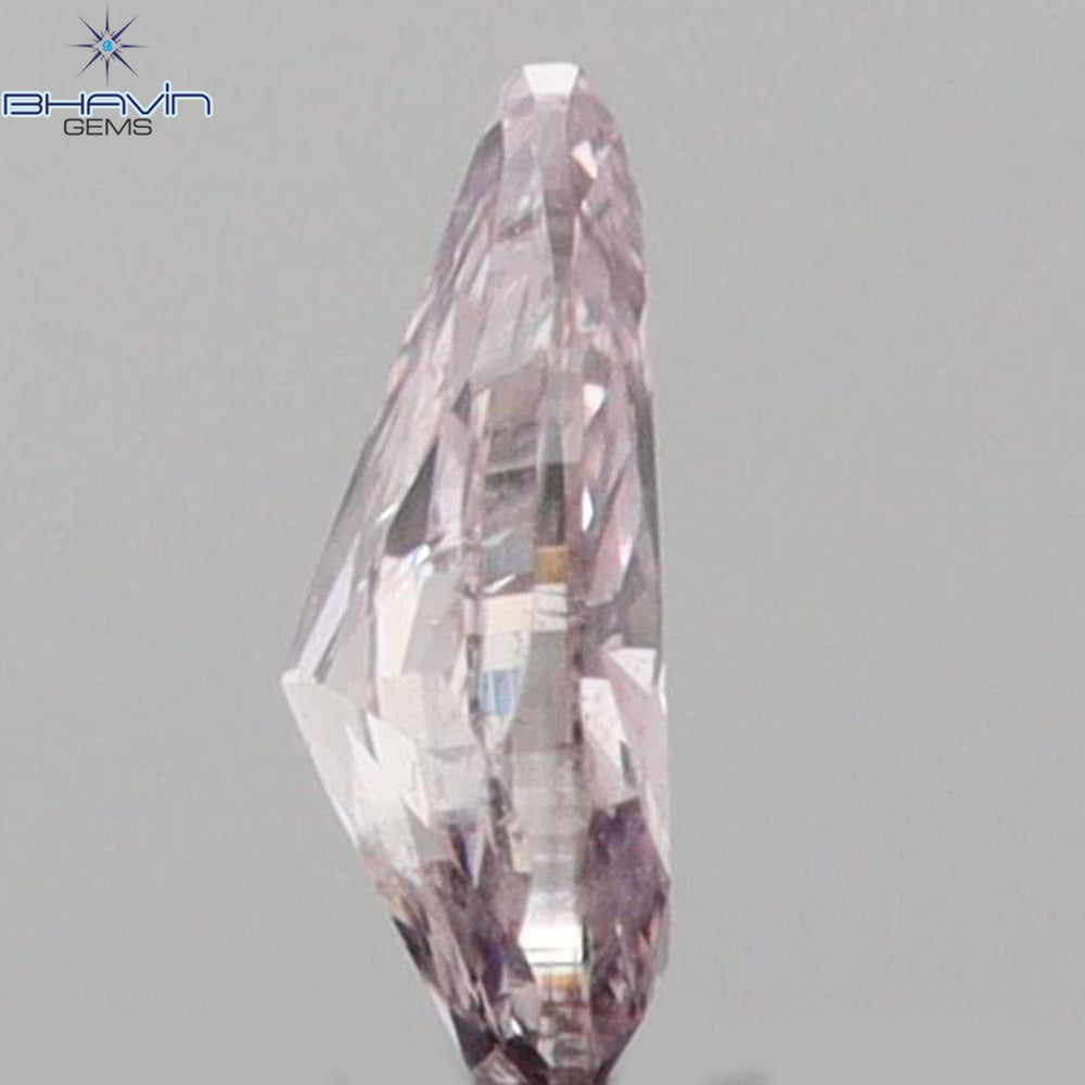 0.05 CT Pear Shape Natural Diamond Pink Color SI1 Clarity (2.96 MM)