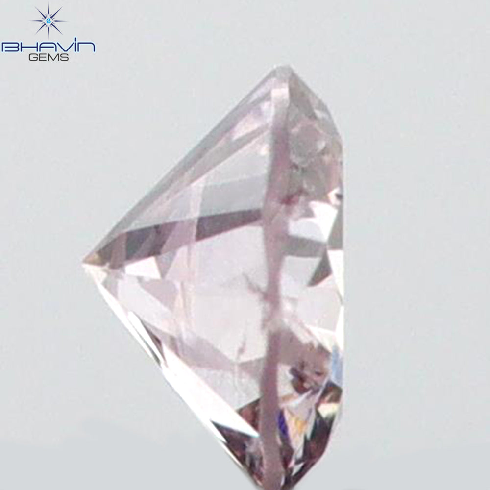 0.03 CT Round Shape Natural Diamond Pink Color VS2 Clarity (2.15 MM)