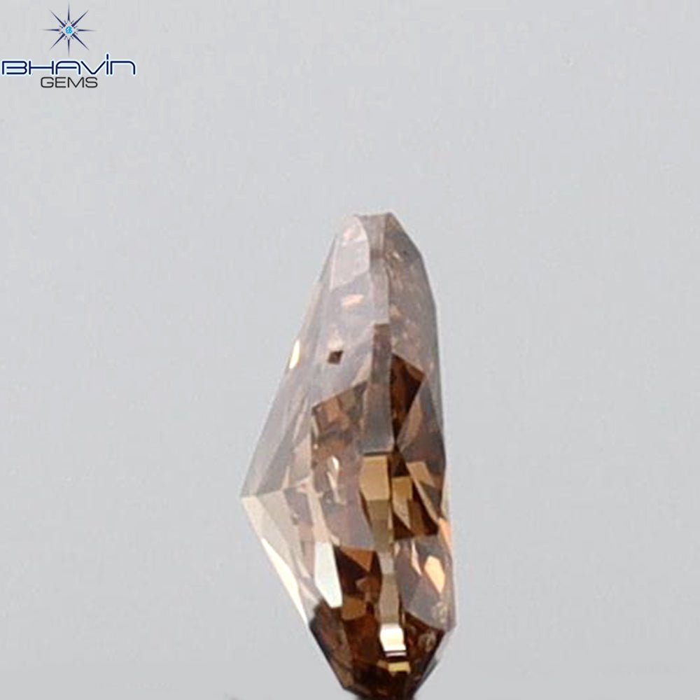 0.12 CT Pear Shape Natural Diamond Red Color VS2 Clarity (3.95 MM)
